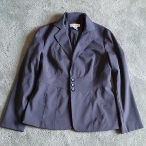 EUC Nine West Sz 8 dark gray blazer